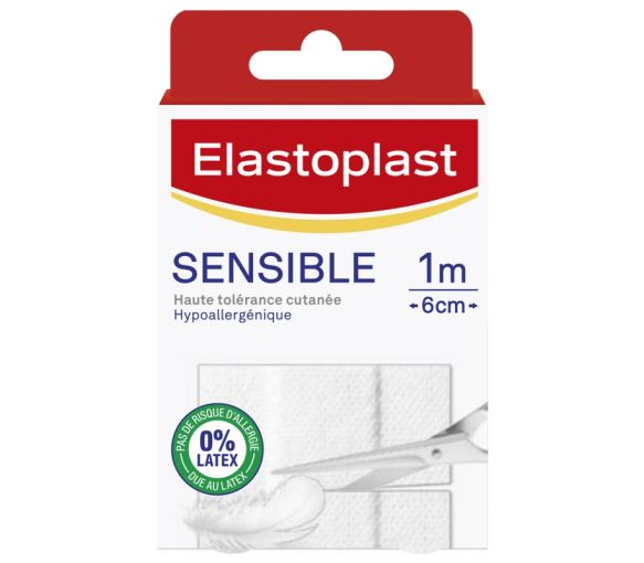 Pansement Sensible Elastoplast - bande de 1m x 6cm - image 1