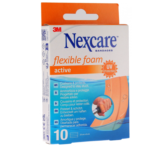Pansements Nexcare active - boîte de 10 pansements - image 1