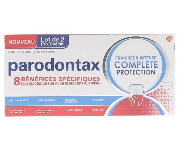Parodontax fraîcheur intense complete protection - 2 tubes de 75 ml - image 1