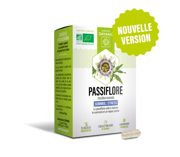 Passiflore bio sommeil stress Dayang - boîte de 15 gélules