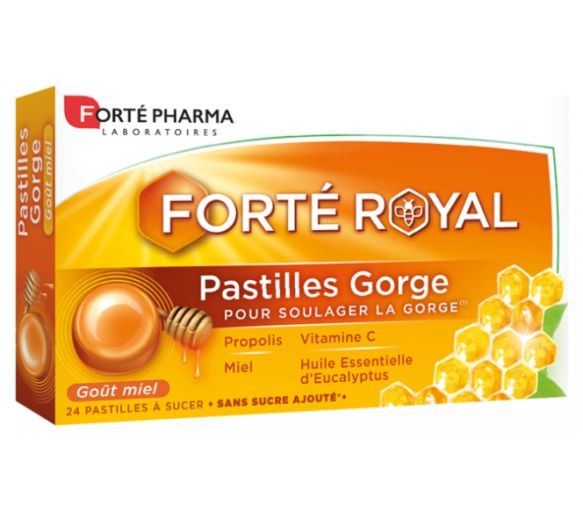 Forté Royal Pastilles gorge goût miel Forté Pharma - boîte de 24 pastilles - image 1