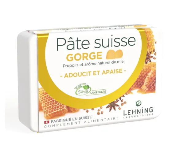 Pâte suisse gorge Lehning - boîte de 40 gommes - image 1