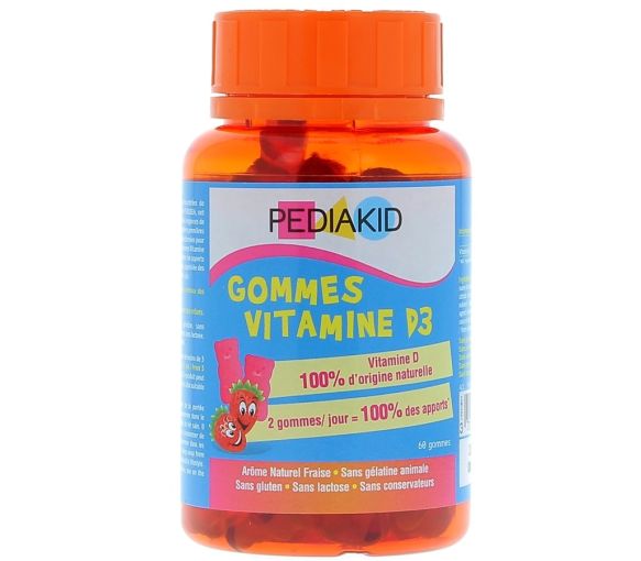 Pediakid vitamine D3 Ineldea - Pot de 60 gommes