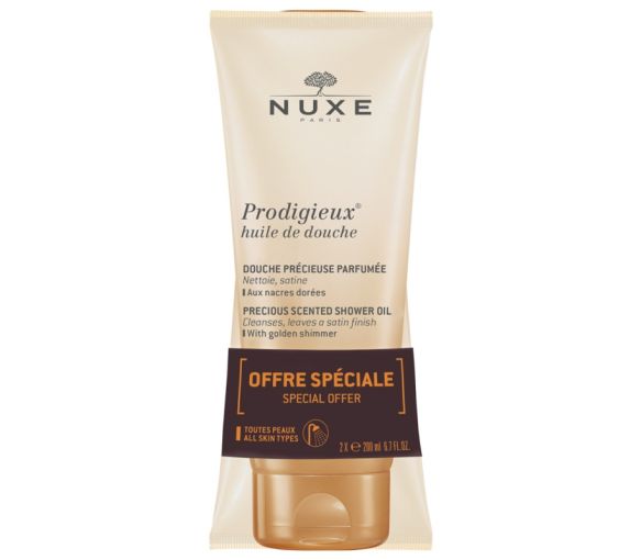 Prodigieux huile de douche Nuxe - lot de 2 tubes de 200 ml
