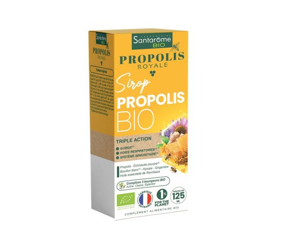 Propolis Royale Sirop propolis triple action bio Santarome - flacon de 125ml - image 1