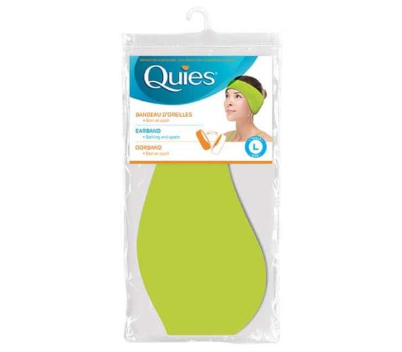 Protection auditive bandeau d'oreilles grande taille bain et sport Quies - 1 bandeau