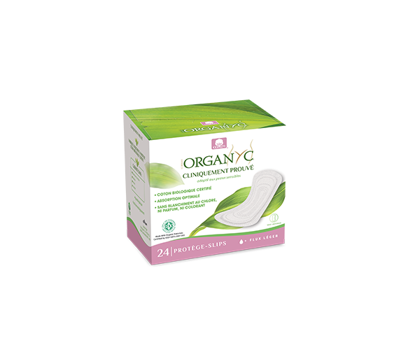 Protège-slip extra fin pocket bio Organyc - boite de 24 protèges-slips
