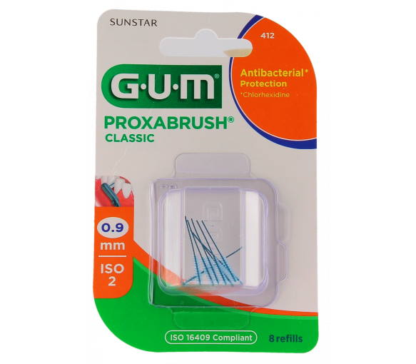 Proxabrush Recharges brossettes interdentaires 0.9mm Gum - boîte de 8 recharges - image 1