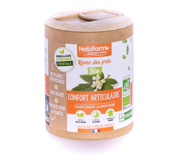 Reine des prés Bio Ecoresponsable Nat&Form - Boite de 200 gélules - image 1
