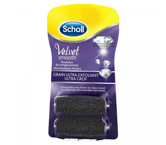 Velvet Smooth Rouleaux de remplacement Grain ultra exfoliant Scholl - 2 rouleaux de remplacement