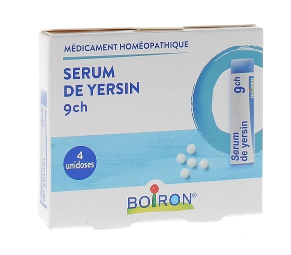 SERUM DE YERSIN 9CH globules Boiron - 4 doses de 1g