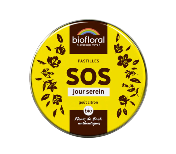 SOS jour serein goût citron Biofloral - boite de 165 pastilles
