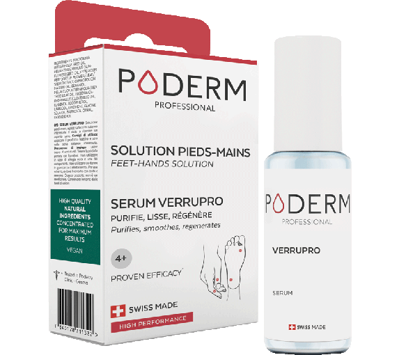 Sérum Verrupro Solution pieds-mains Poderm - flacon de 8ml