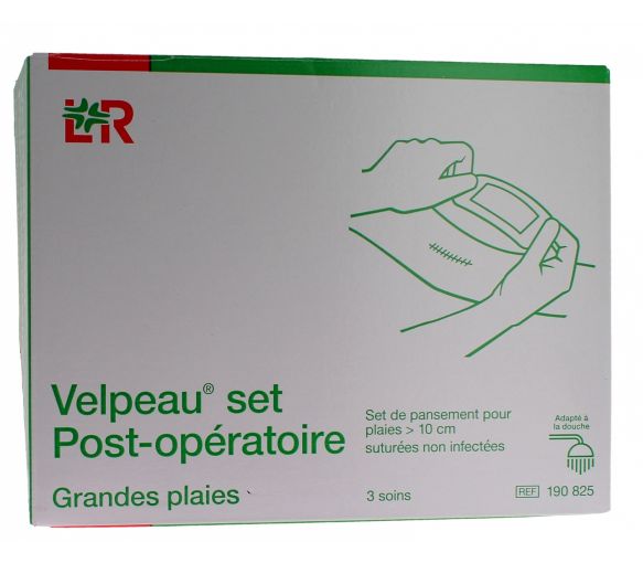 Velpeau set post-opératoire Set de pansement pour plaies suturées (> à Lohmann & Rausher - 3 soins - image 2