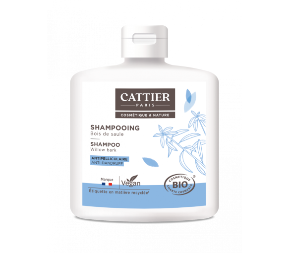 Shampoing Bois de Saule Bio Antipelliculaire Cattier - flacon 250 ml