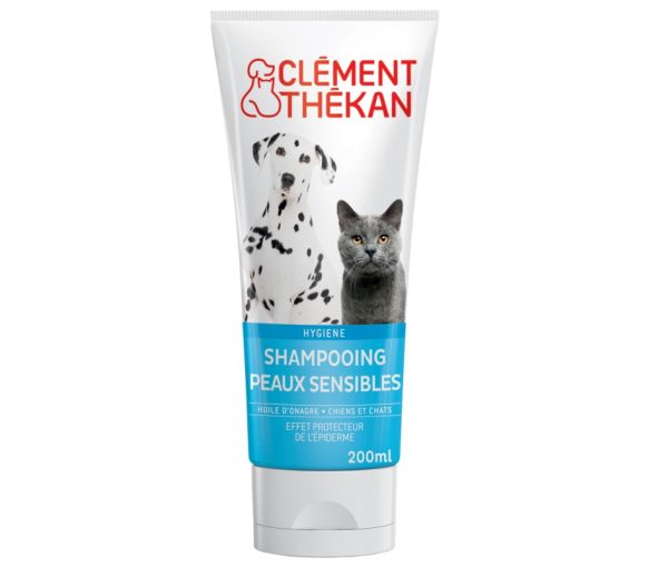 Shampoing peaux sensibles chiens et chats Clément Thékan - tube de 200 ml - image 1