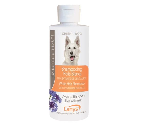 Shampooing poils blancs chien Canys - flacon de 200ml