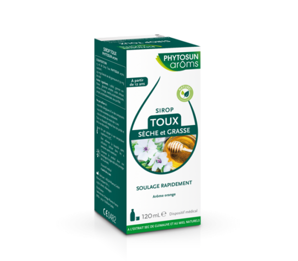 Sirop toux sèche et grasse Phytosun Arôms - flacon de 120 ml