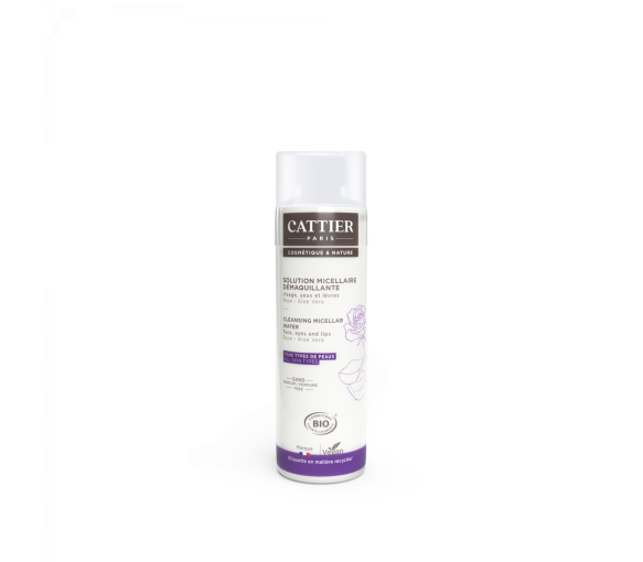 Solution micellaire démaquillant perle d'eau bio Cattier - flacon de 300 ml - image 1