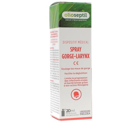 Olioseptil Spray gorge-larynx voies respiratoires - spray de 20 ml