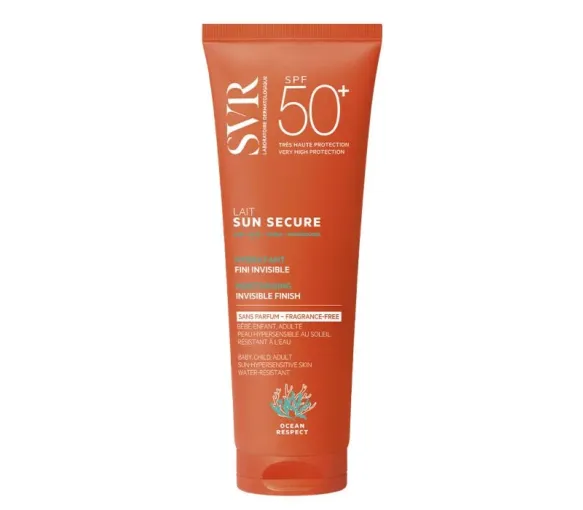 Sun Secure Lait hydratant sans parfum SPF50+ SVR - tube de 250ml