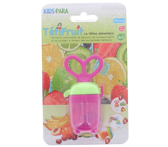 TétiFruit Tétine Alimentaire Kids Para - 1 tétine de couleur rose