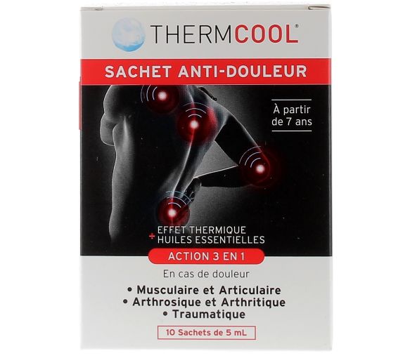Therm Cool Gel anti-douleur TheraPearl - 10 sachets de 5 ml