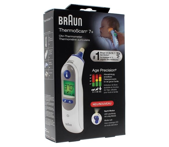 Thermoscan 7+ IRT 6525 thermomètre auriculaire Braun - 1 thermomètre