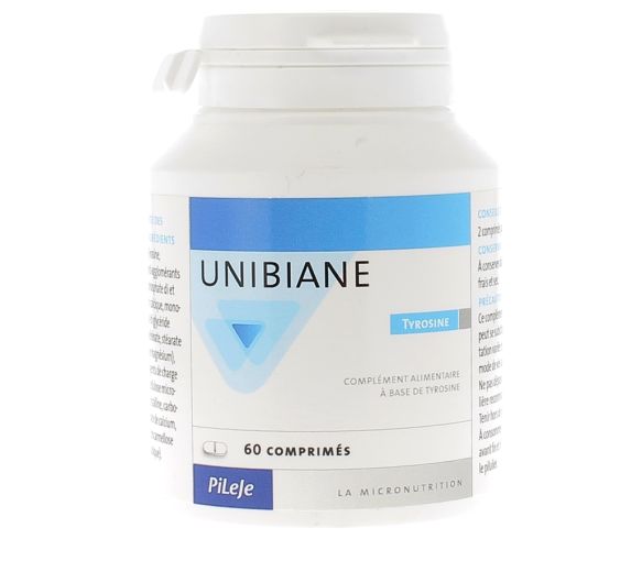 Unibiane Tyrosine Pileje - boîte de 60 comprimés