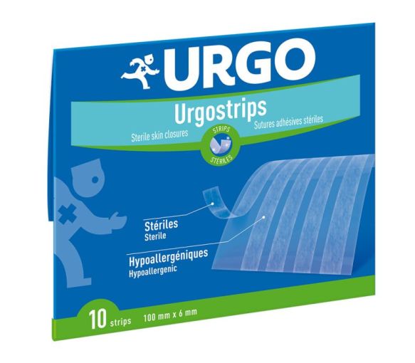 Urgostrips strips stériles Urgo - 10 strips 100 x 6 mm