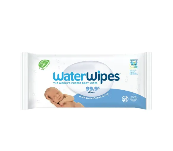 Waterwipes lingettes pour bébés - sachet de 60 lingettes