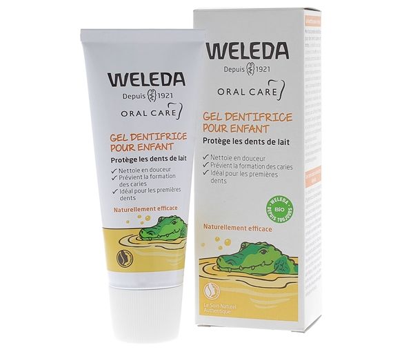 Gel dentifrice pour enfant Weleda - tube de 50 ml - image 1