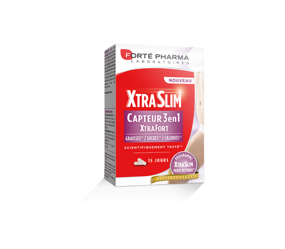 XtraSlim Capteur 3 en 1 XtraFort Forté Pharma - boîte de 60 gélules