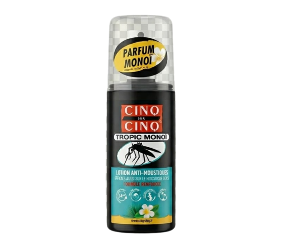 Lotion anti-moustiques tropic monoï Cinq sur cinq - spray de 75ml