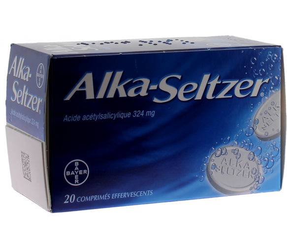 Alka Seltzer 324mg comprimé effervescent - boîte de 20 comprimés - image 1