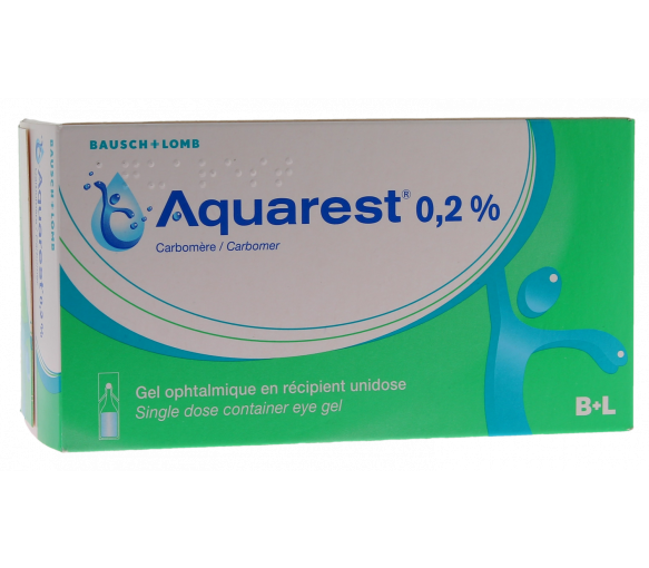 Aquarest 0,2% gel ophtalmique - boîte de 60 récipients unidose - image 1
