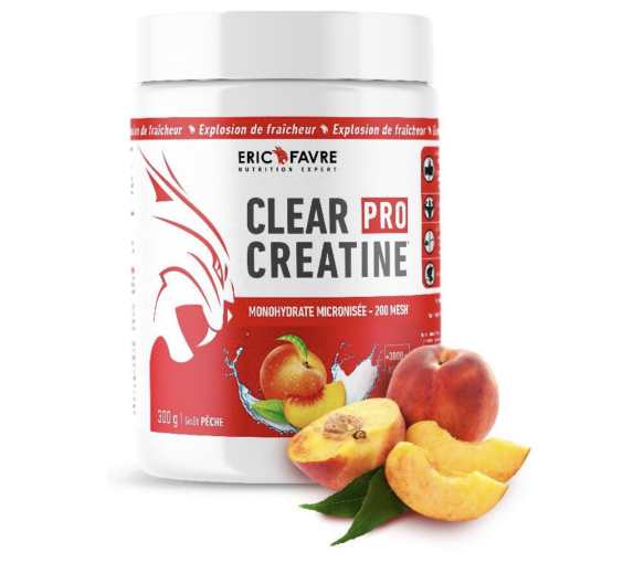 Clear pro creatine goût pêche Eric Favre - pot de 300g - image 1