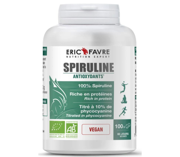 Spiruline antioxydants Eric Favre - pot de 100 comprimés - image 1
