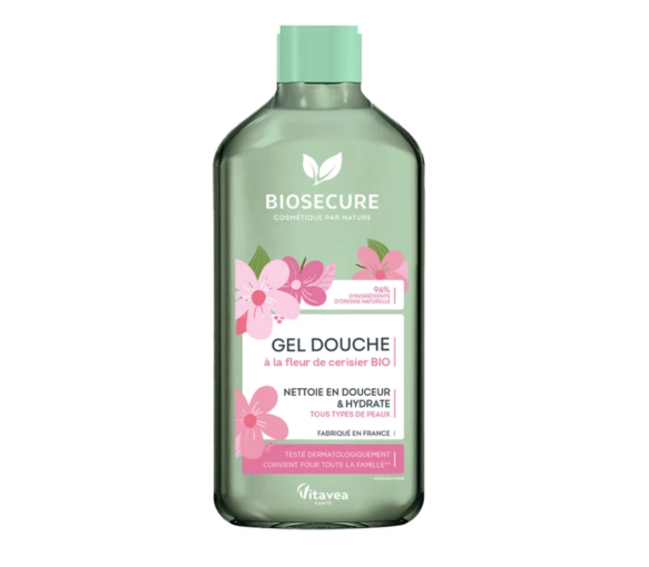 Gel douche à la fleur de cerisier BIO Bio Secure - flacon de 500ml