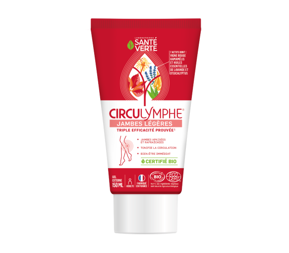 Circulymphe gel externe bio jambes lourdes Santé verte - Tube de 150 ml - image 2