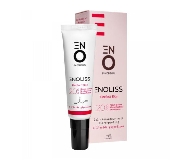Enoliss Perfect Skin 20 AHA Gel rénovateur nuit micro-peeling ENO laboratoire Codexial - tube de 30 ml - image 1