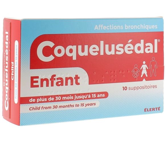 Coquelusédal enfants Elerté – 10 suppositoires