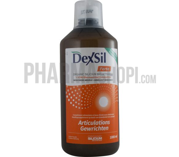 Dexsil forté silicium Organique + MSM / Glucosamine - flacon de 1000 ml