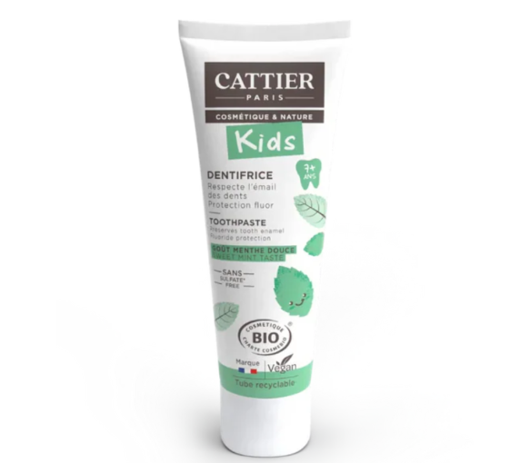 Dentifrice kids 7 ans et + menthe douce bio Cattier - tube de 50ml - image 1