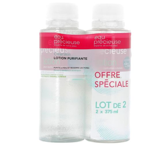 Eau précieuse lotion pour application cutanée - Lot de 2 flacons de 375 ml
