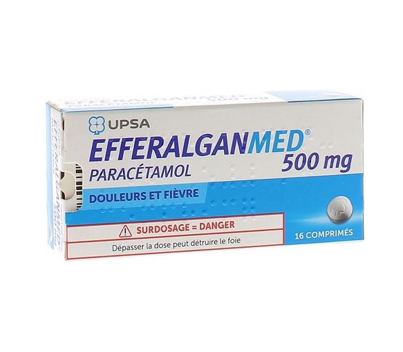EfferalganMed 500mg comprimé Upsa - boite de 16 comprimés