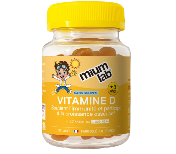 Vitamine D enfants sans sucres Mium Lab - pot de 30 gummies - image 1