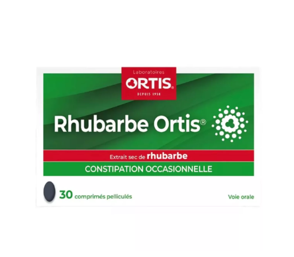 Rhubarbe ortis constipation occasionelle Ortis - boite de 30 comprimés