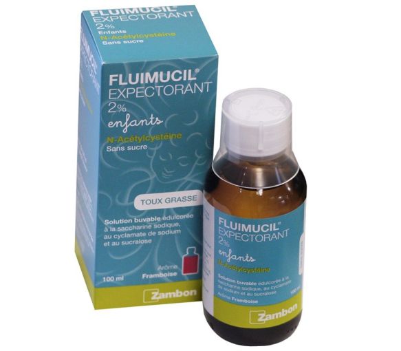 Fluimucil 2% solution buvable enfants - flacon de 100 ml