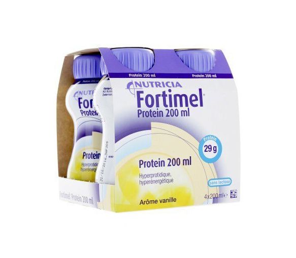 Fortimel protein goût vanille Nutricia - 4 bouteilles de 200 ml